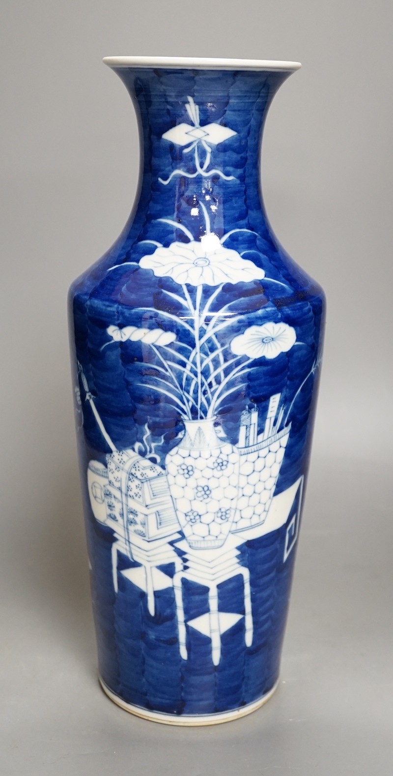 An Imperial Vienna porcelain factory twin handled vase, early 19th century, 23.5cm high, crack to one handle